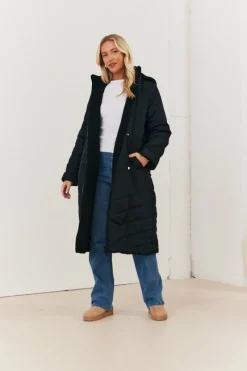 Recycled Reversible Longline Borg Puffer Coat|In the Style New