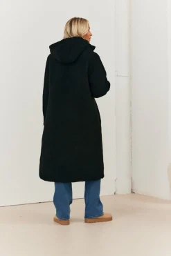 Recycled Reversible Longline Borg Puffer Coat|In the Style New