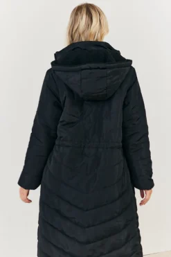 Recycled Reversible Longline Borg Puffer Coat|In the Style New