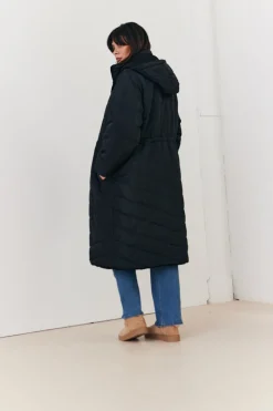Recycled Reversible Longline Borg Puffer Coat|In the Style New