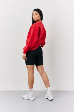 Crew Neck Embroide Sweatshirt|Fits