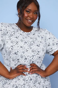 Responsible Viscose Floral Midi Dress|In the Style Clearance