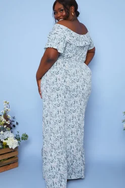Responsible Viscose Paisley Bardot Midi Dress|In the Style
