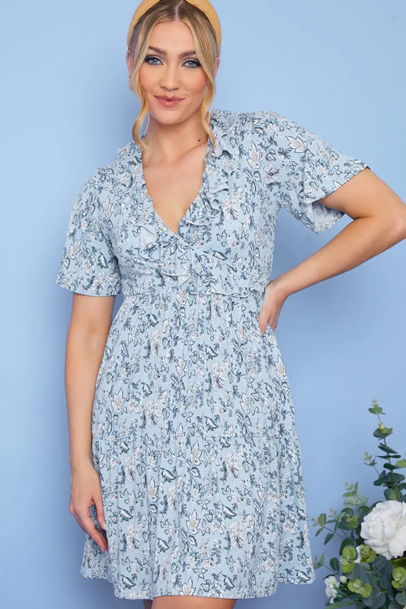 Responsible Viscose Paisley Wrap Dress|In the Style Hot
