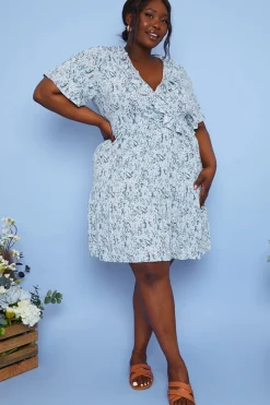 Responsible Viscose Paisley Wrap Dress|In the Style Hot