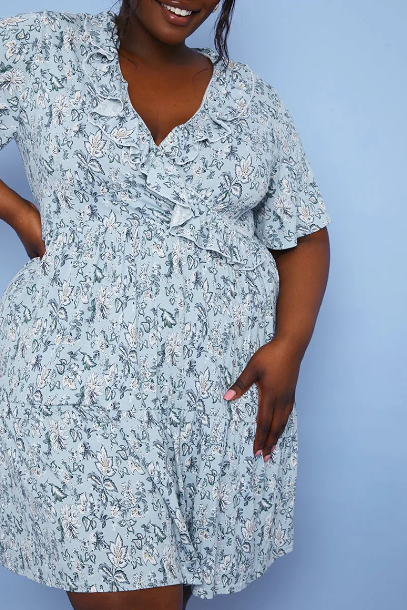Responsible Viscose Paisley Wrap Dress|In the Style Hot