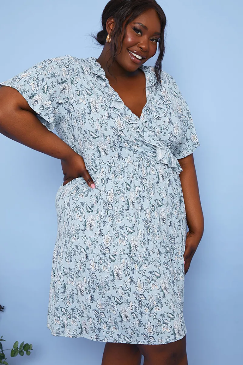 Responsible Viscose Paisley Wrap Dress|In the Style Hot