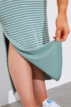 Reversible Stripe Co-Ord Midi Skirt|In The Style Hot