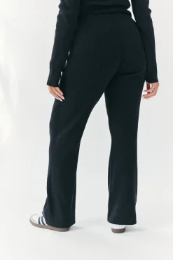 Rib Knit Co-Ord Flare Trouser|Fits Hot