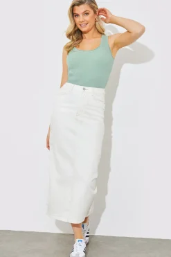 Rib Knit Scoop Neck Top|In The Style Best