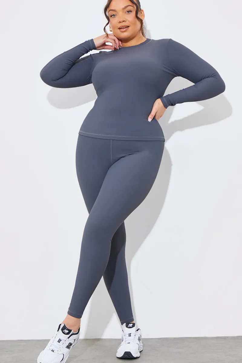 Rib Long Sleeve Top|In The Style Clearance