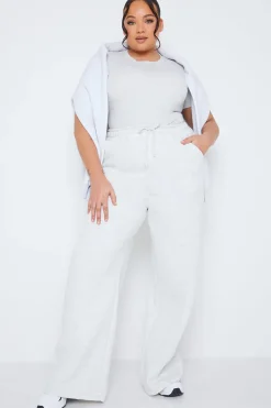 Ribbed Crew Neck Short Sleeve Bodysuit|Fits Hot