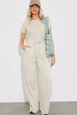 Ribbed Crew Neck Short Sleeve Bodysuit|Fits Hot