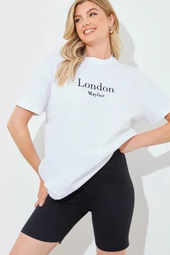 Ribbed High Waisted Cycling Shorts|In The Style Outlet