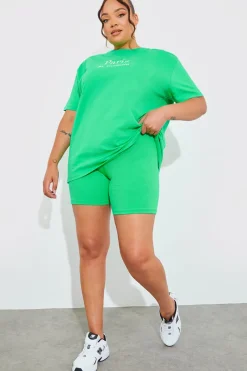 Ribbed High Waisted Cycling Shorts|In The Style Outlet