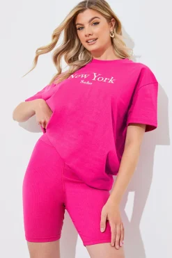 Ribbed High Waisted Cycling Shorts|In The Style Outlet