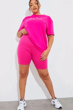 Ribbed High Waisted Cycling Shorts|In The Style Outlet