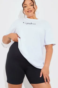 Ribbed High Waisted Cycling Shorts|In The Style Outlet
