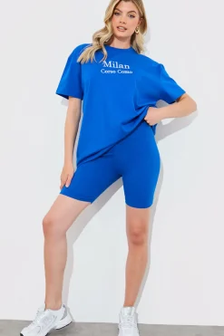 Ribbed High Waisted Cycling Shorts|In The Style Outlet