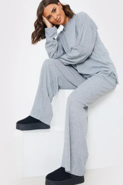 Ribbed Longsleeve Co Ord Top|In the Style Discount