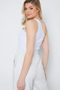 Ribbed One Shoulder Vest|In The Style Outlet