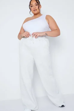 Ribbed One Shoulder Vest|In The Style Outlet