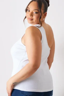 Ribbed One Shoulder Vest|In The Style Outlet