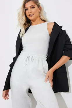 Ribbed Racer Vest|In The Style