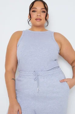 Ribbed Racer Vest|In The Style