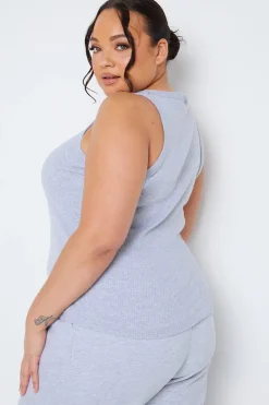 Ribbed Racer Vest|In The Style