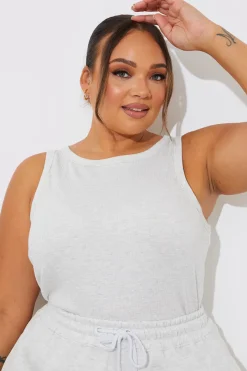 Ribbed Racer Vest|In The Style