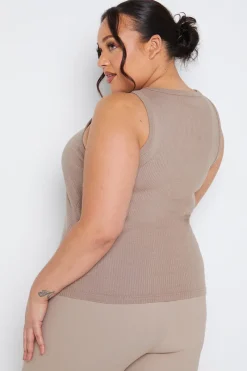 Ribbed Racer Vest|In The Style