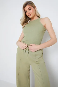 Ribbed Racer Vest|In The Style