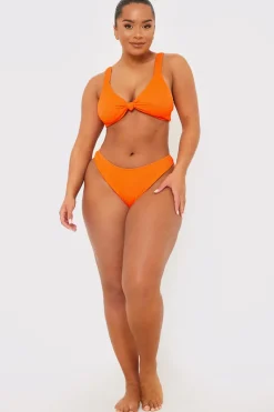 Ribbed Seamless Boomerang Bikni Bottom|In the Style