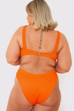 Ribbed Seamless Boomerang Bikni Bottom|In the Style
