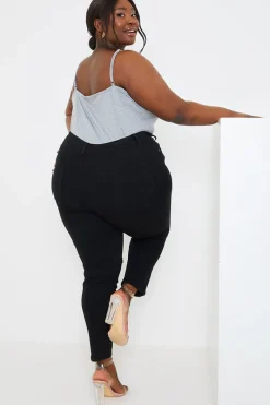 Ripped Knee Wash Stretch Skinny Jeans|In the Style Discount