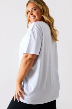 Ruched Longline Aysmmetric T-Shirt|In The Style Discount