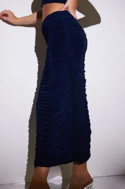Ruched Maxi Skirt|In the Style