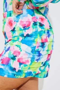 Ruched Mini Co-Ord Skirt|In the Style Sale