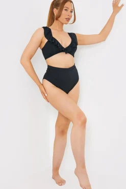 Ruffle Neck Bikini Top|In The Style Best