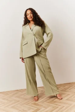 Pleated Wide Leg Trouser|In The Style
