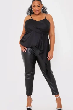 Satin Asymmetric Cami Top|In the Style Online