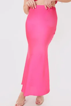 Satin Maxi Co Ord Skirt|In the Style Best