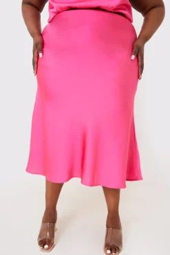 Satin Maxi Co Ord Skirt|In the Style Best