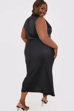 Satin Maxi Co Ord Skirt|In the Style Best