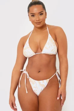 Scarf Print Tie Side Bikini Bottom|In the Style Discount