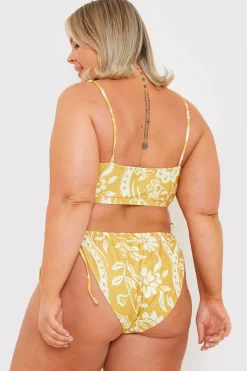 Scarf Print Tie Side Bikini Bottom|In the Style Discount