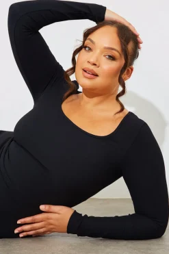 Scoop Neck Rib Midaxi Dress|In The Style New