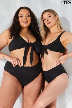 Sculpt and Control Crinkle High Waisted High Leg Bikini Brief|Fits Best