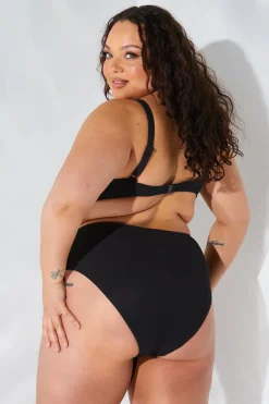 Sculpt and Control Crinkle High Waisted High Leg Bikini Brief|Fits Best